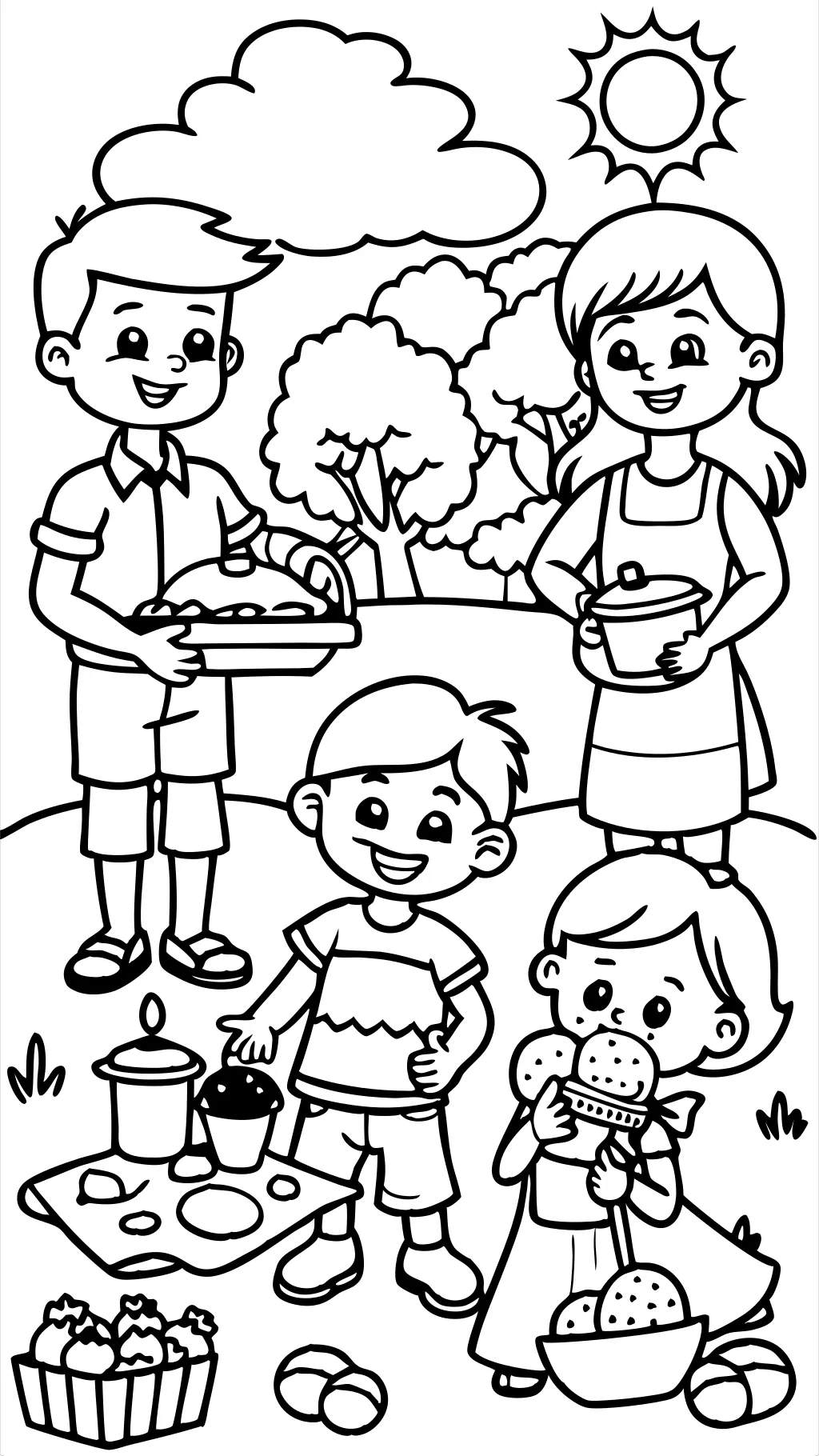 coloriages familiaux imprimables